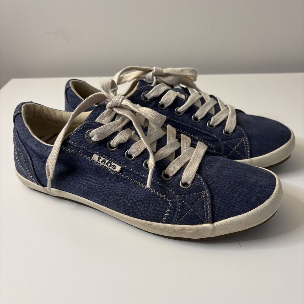 TAOS Star Canvas Casual Sneakers Size Women’s 8 Blue Denim STA-12844